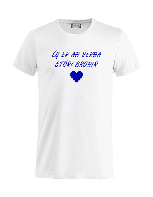 Bolur - Ég er að verða stóri bróðir - Hvítur/Blár