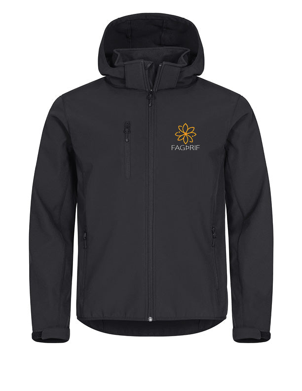 FAGÞRIF - Classic Softshell jakki  - svartur (dömu- og herrastærðir)