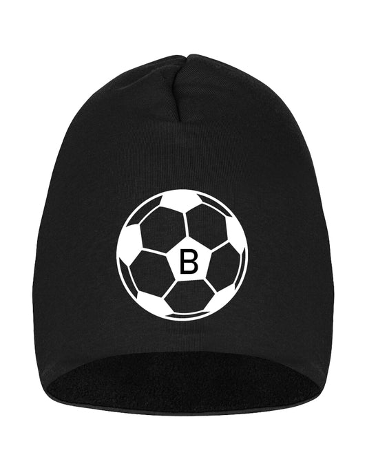 Stafahúfa - Svört með fótbolta