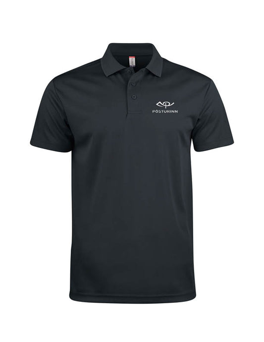 PÓSTURINN - Pólóbolur - polyester  - svartur (unisex)