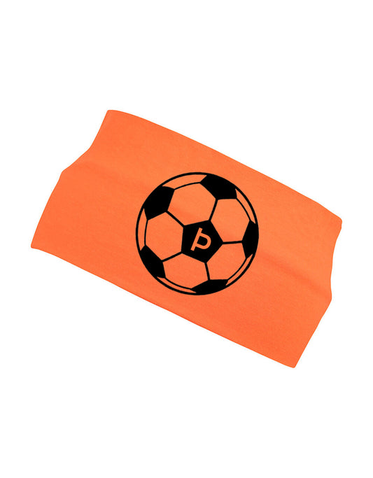 Stafahárband - Appelsínugult með fótbolta