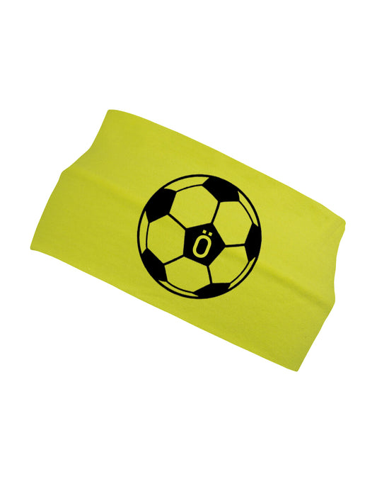 Stafahárband - Gult með fótbolta