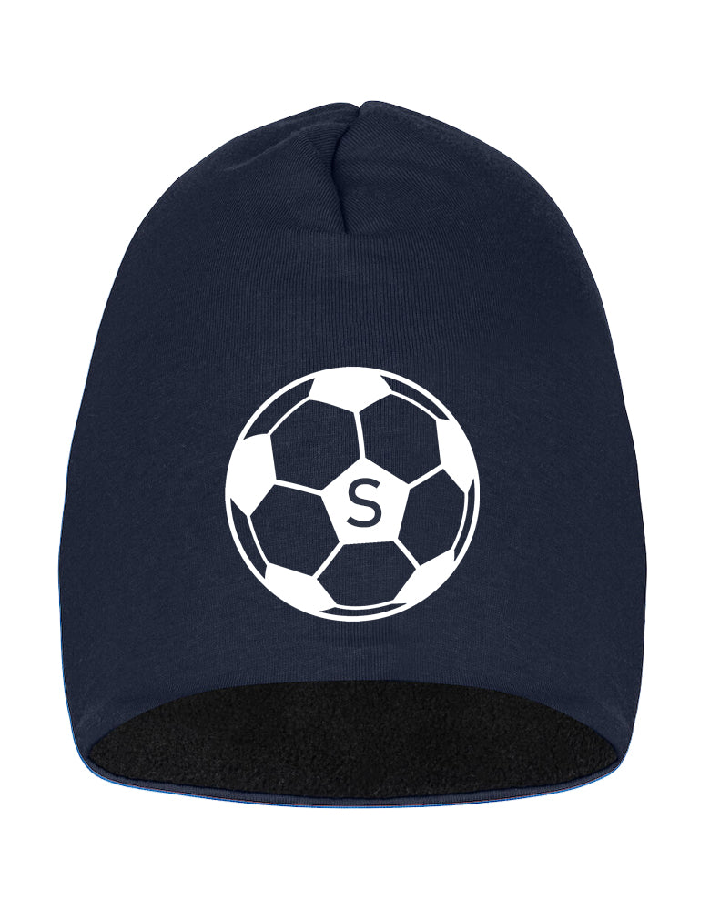 Stafahúfa - Navy með fótbolta